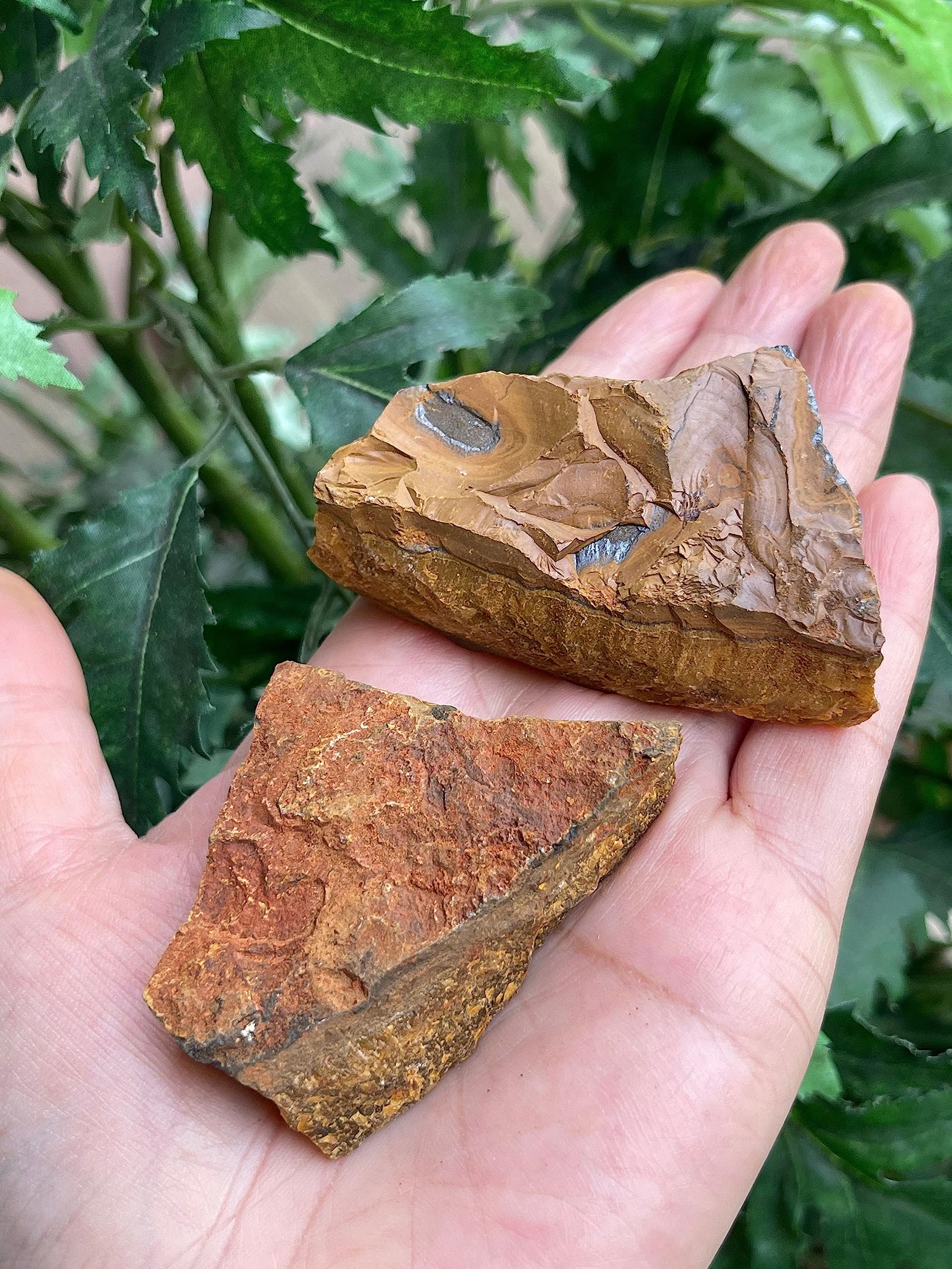 GAF TREASURES œil de tigre brut, pierre naturelle pour réconfort visuel et calme.