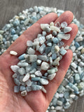 GAF TREASURES pièces d'aquamarine non percées, polyvalentes pour artisanat.