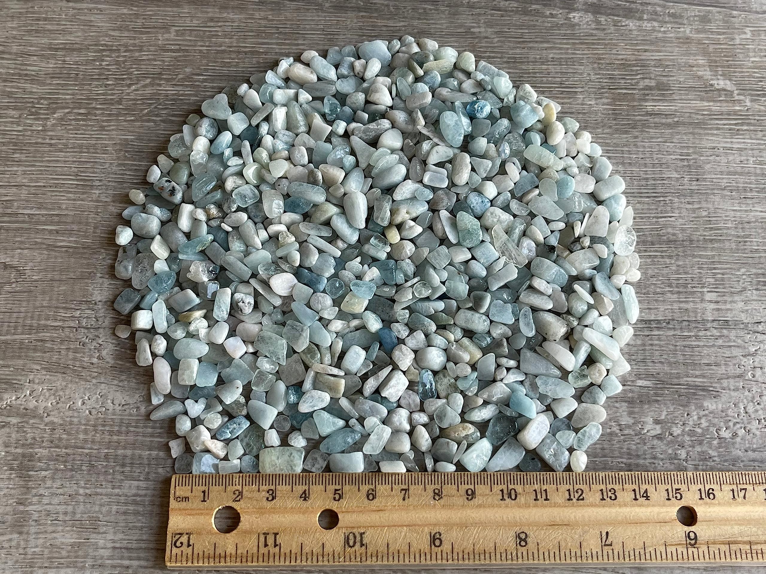 GAF TREASURES pierres d'aquamarine miniatures 4-12 mm, idéales pour bijoux.