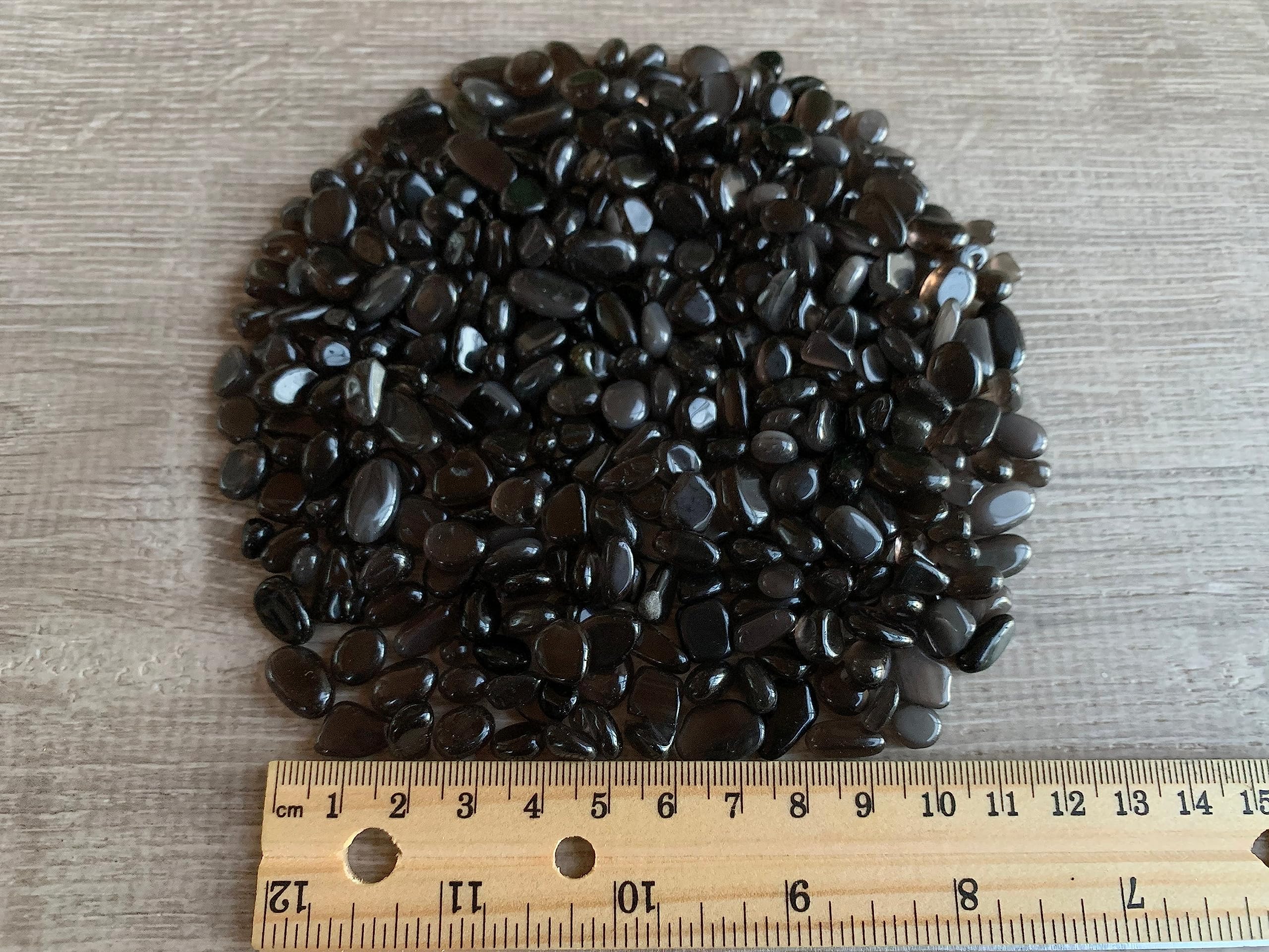 GAF TREASURES petites pierres obsidienne noire non percées prêtes à coller