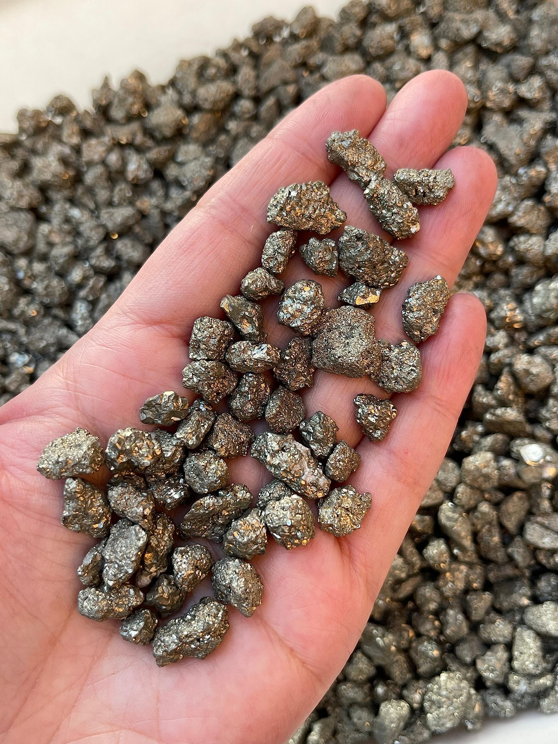 GAF TREASURES pyrite morceaux non perçés pour créations