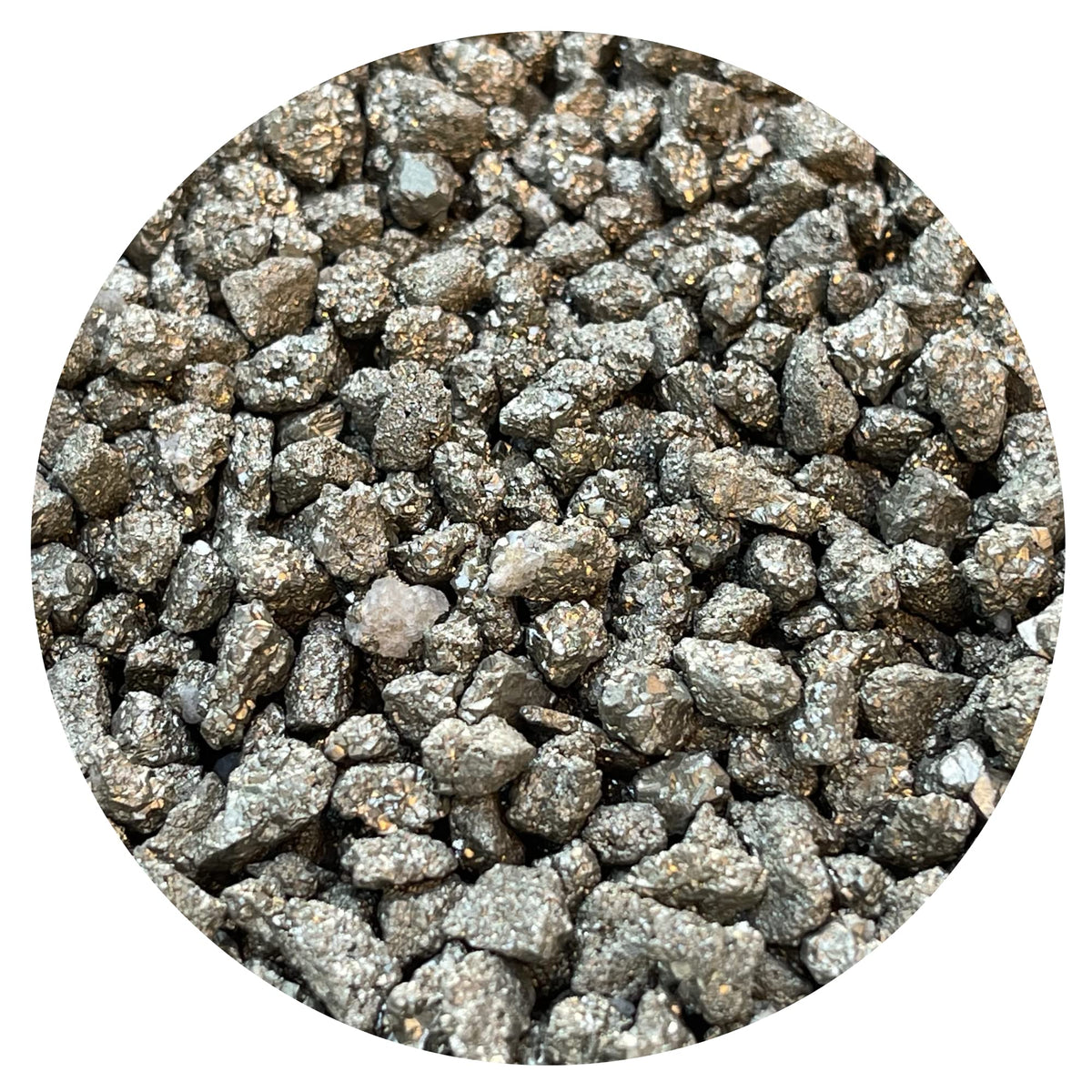 GAF TREASURES pyrite pièces 5–15 mm pour décorations et projets