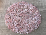 GAF TREASURES quartz rose concassé – pièces idéales pour bricolage et arts décoratifs.