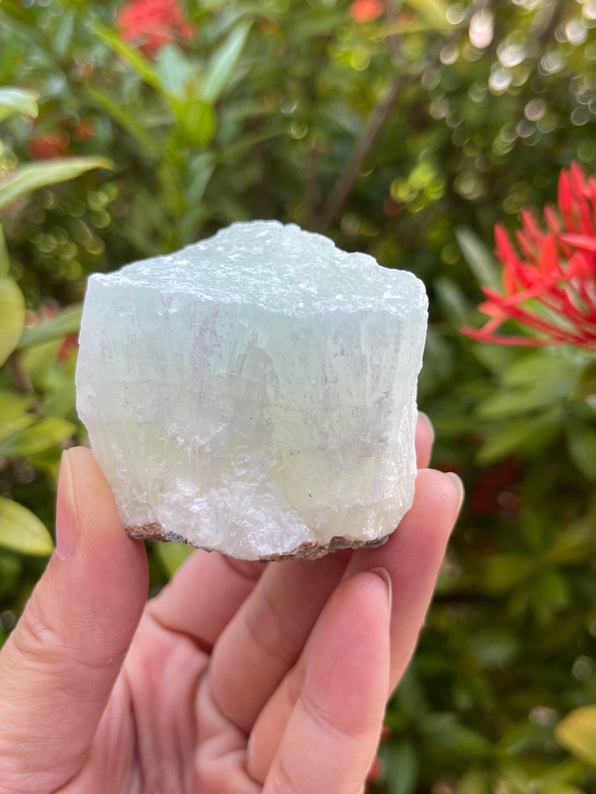 GAF TREASURES Pistache Calcite brute, éclat naturel pour cabochons et bijoux