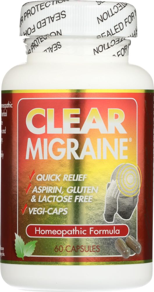 Gagaciso Clear Migraine, bouteille-60-capsules: soutien naturel potentiel contre les migraines.