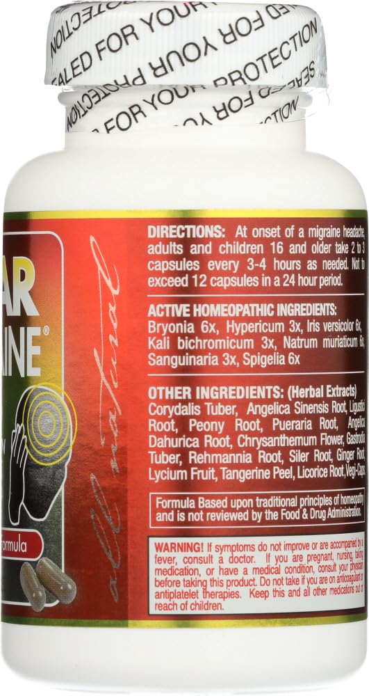 Gagaciso Clear Migraine, capsules-angle: remèdes à base de plantes et traditionnels.