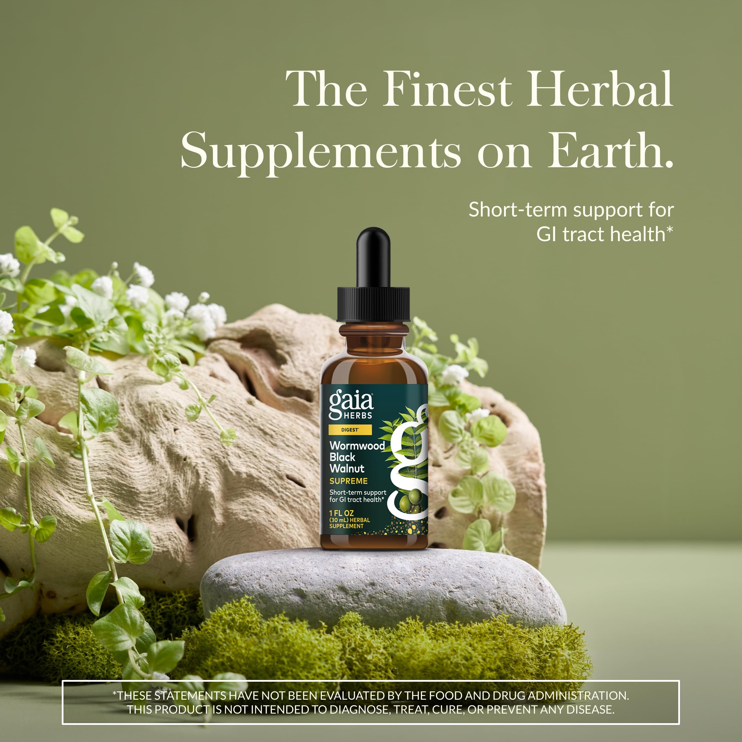 Goutteur Gaia Herbs Absinthe Noix-Noire Suprême en action