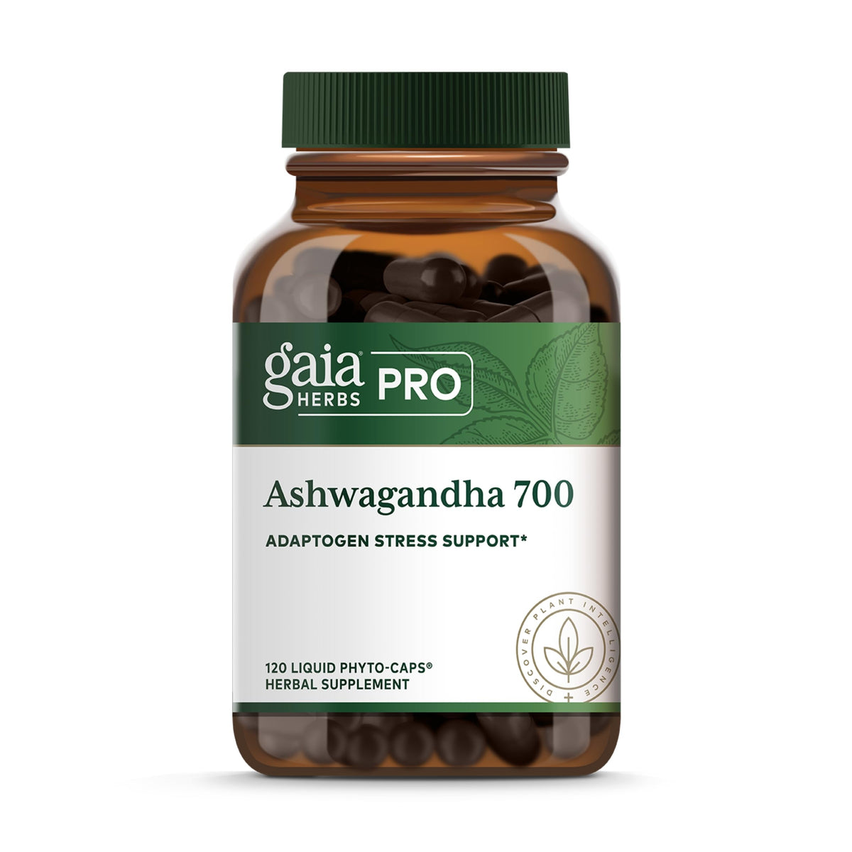 GAIA HERBS PRO Ashwagandha 700 - bouteille prête pour le sommeil et l'énergie
