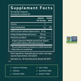 Gaia Herbs Adrenal Health Daily Support - Etiquette: dosages clairs pour facilité d'utilisation.