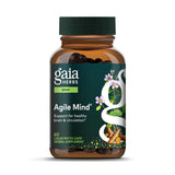 Gaia Herbs Agile Mind – bouteille de capsules véganes prête pour la concentration quotidienne