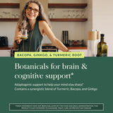 Gaia Herbs Agile Mind – emballage clair et écoresponsable inspirant la confiance