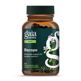 Gaia Herbs Bacopa, capsules véganes, soutien potentiel à la concentration.