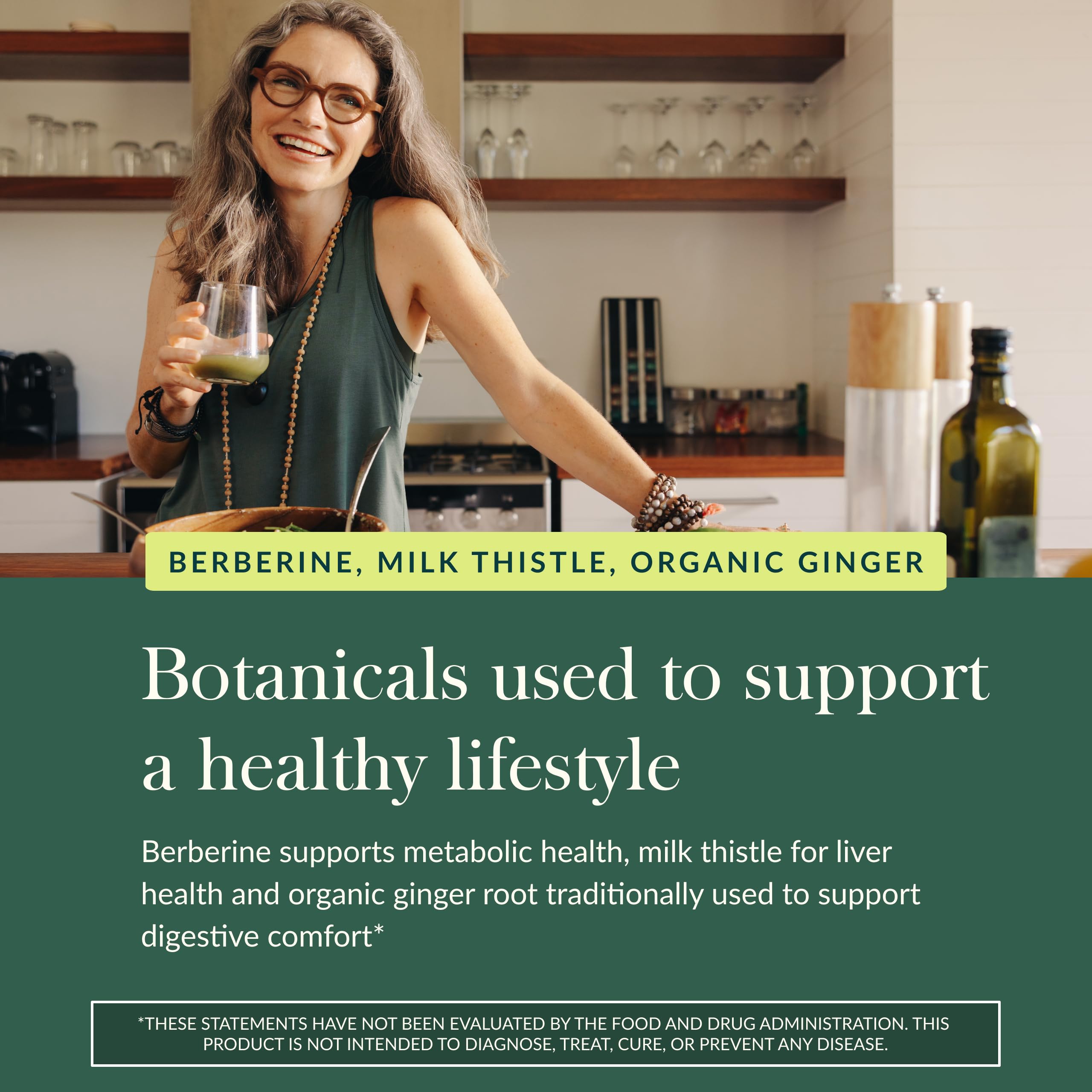 Ingrédients naturels et organiques dans les capsules Gaia Herbs.