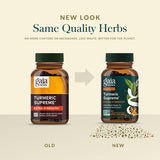 Bottle beside a kitchen scale demonstrating Gaia Herbs capsule serving size