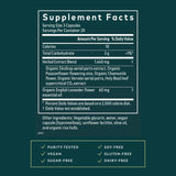 Gaia Herbs Calm A.S.A.P. – étiquette et logo, information claire sur les ingrédients