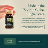 Gaia Herbs Camomille – capsules apaisantes, confort digestif potentiel.