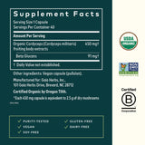 Gaia Herbs Cordyceps – capsules liquides, format pratique pour la routine quotidienne.