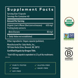 Gaia Herbs Crinière-de-lion - emballage sans additifs