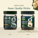 Gaia Herbs Lion's Mane Gummies couleur naturelle des bonbons.