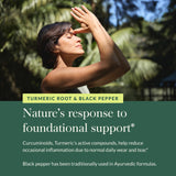 Gaia Herbs Curcuma, engagement qualité et sourcing responsable.