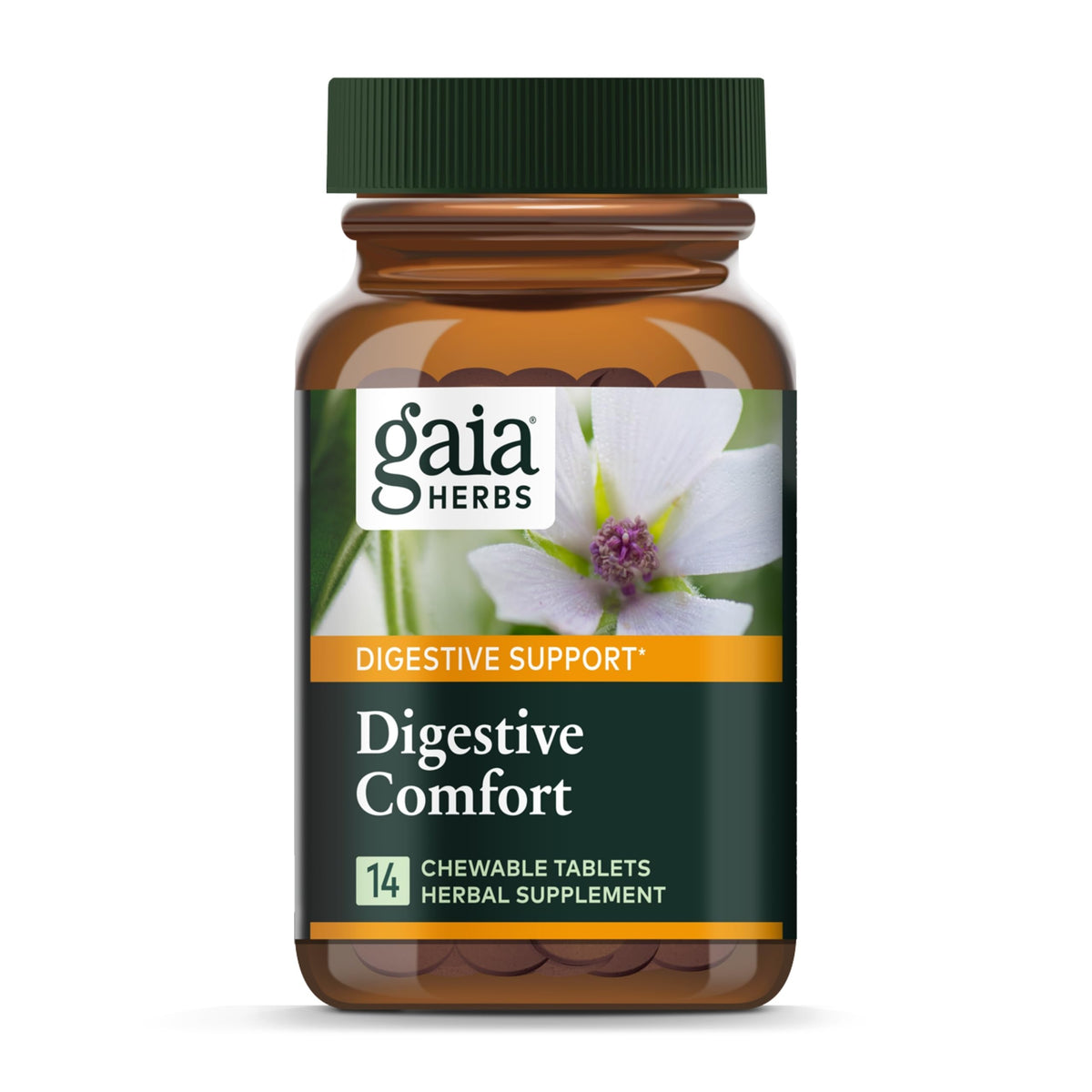 Gaia Herbs Digestive Comfort – bouteille: soutien digestif pratique.