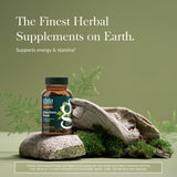 Gaia Herbs Eleuthero – étiquette montrant traçabilité et qualité des ingrédients.