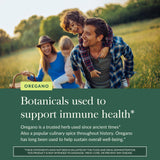 Étiquette Gaia Herbs affichant l'engagement qualité et pureté.