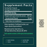 Extraction supercritique Gaia Herbs pour l'origan.