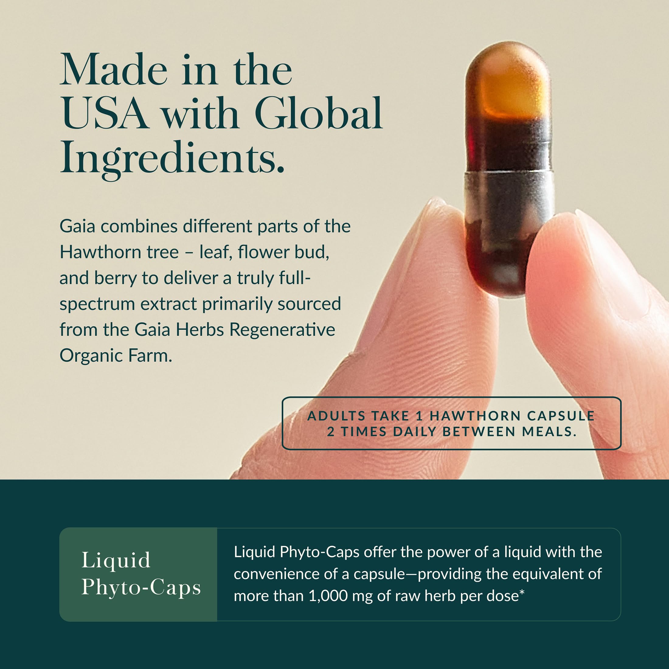Gaia Herbs regenerative organic farm field conveying sustainable sourcing