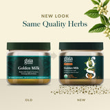 Gaia Herbs Golden Milk – cuillère-mesure pour dosages simples.