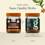 Gaia Herbs Gommes Curcuma Supreme végane, formule naturelle.