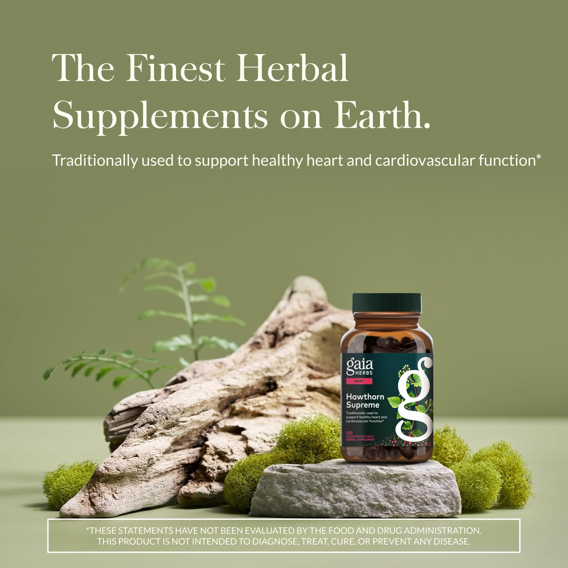 Gaïa Herbs Hawthorn Supreme : etiquette du produit, identification et usage facilité.
