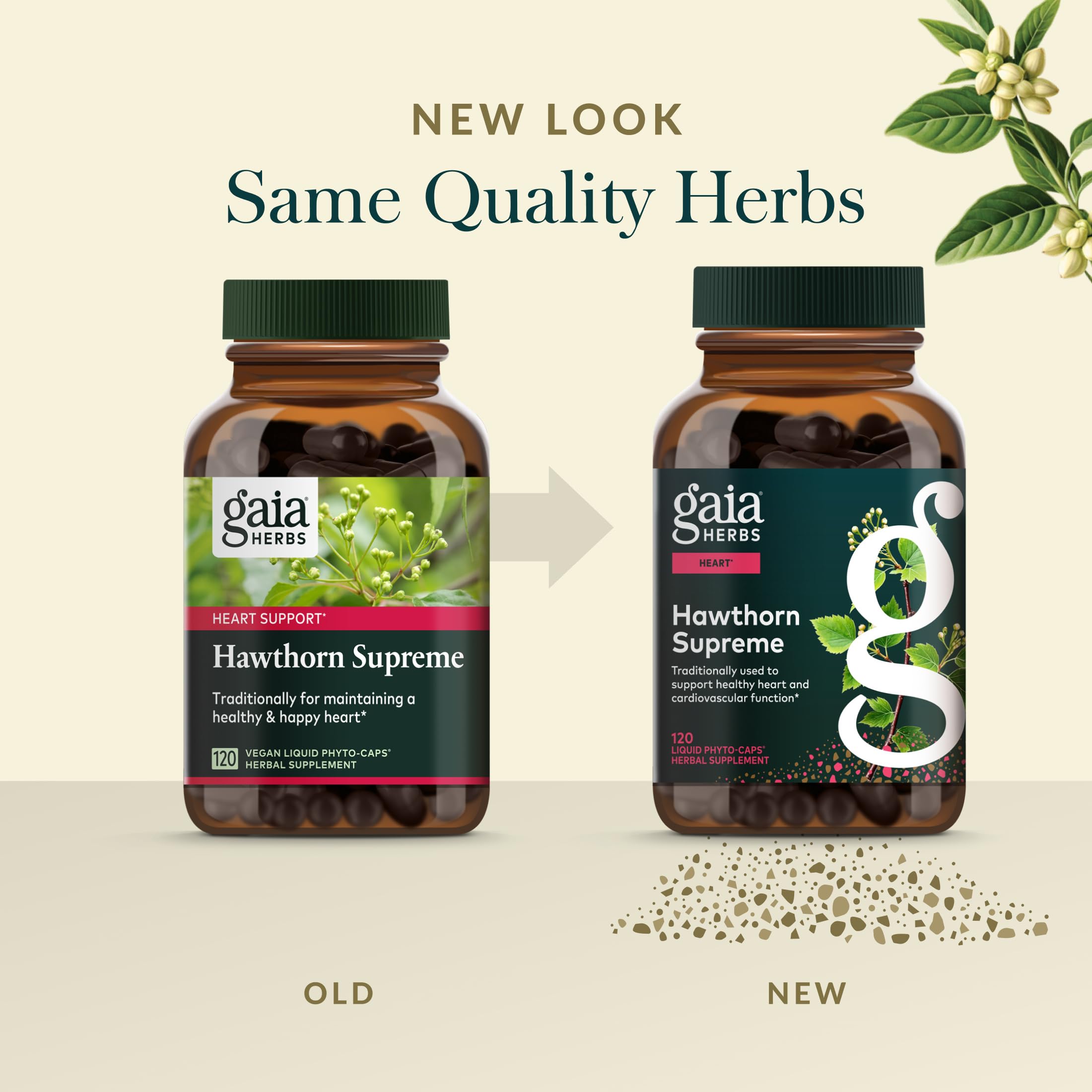 Gaia Herbs Hawthorn Supreme : ferme biologique régénérative et traçabilité assurée.