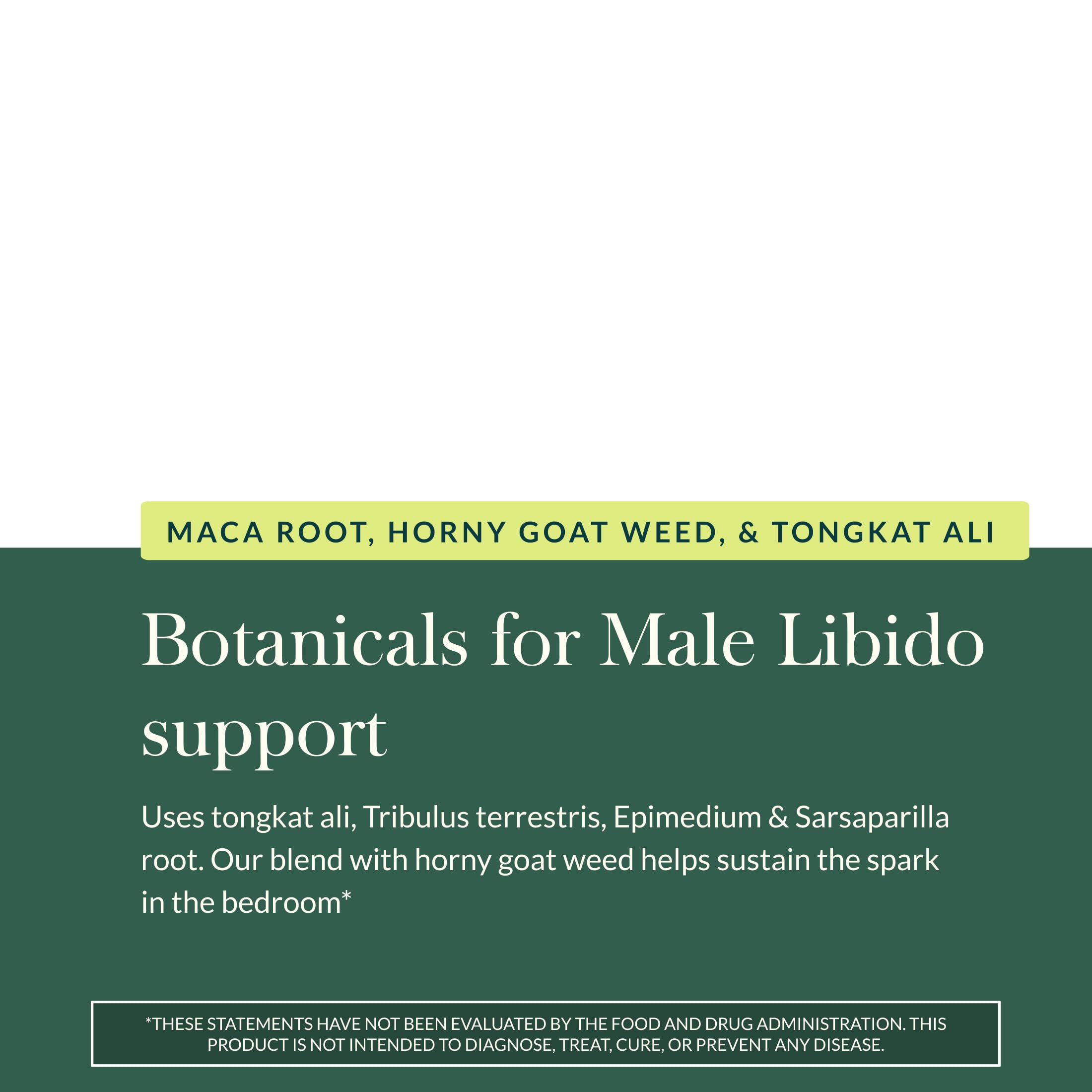 Gaia Herbs Male Libido — utilisation quotidienne facilitée par des capsules faciles à avaler