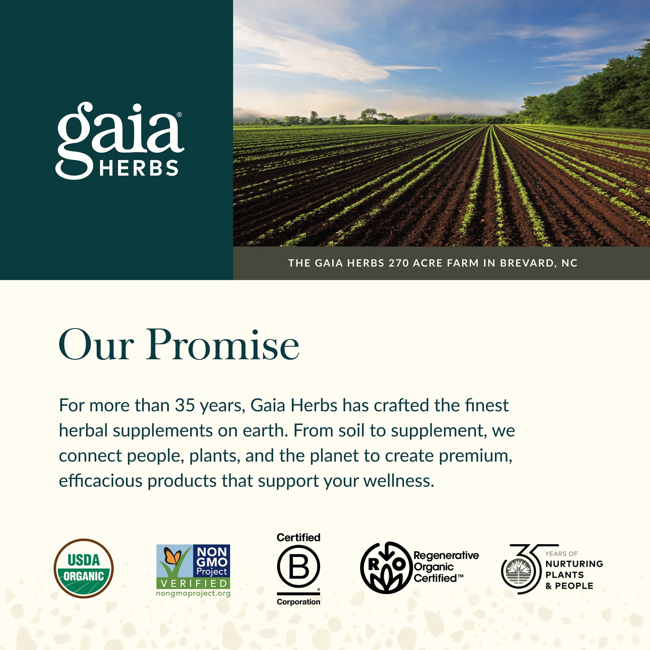 Gaia Herbs ingredient sourcing map showing global vetted suppliers and traceability