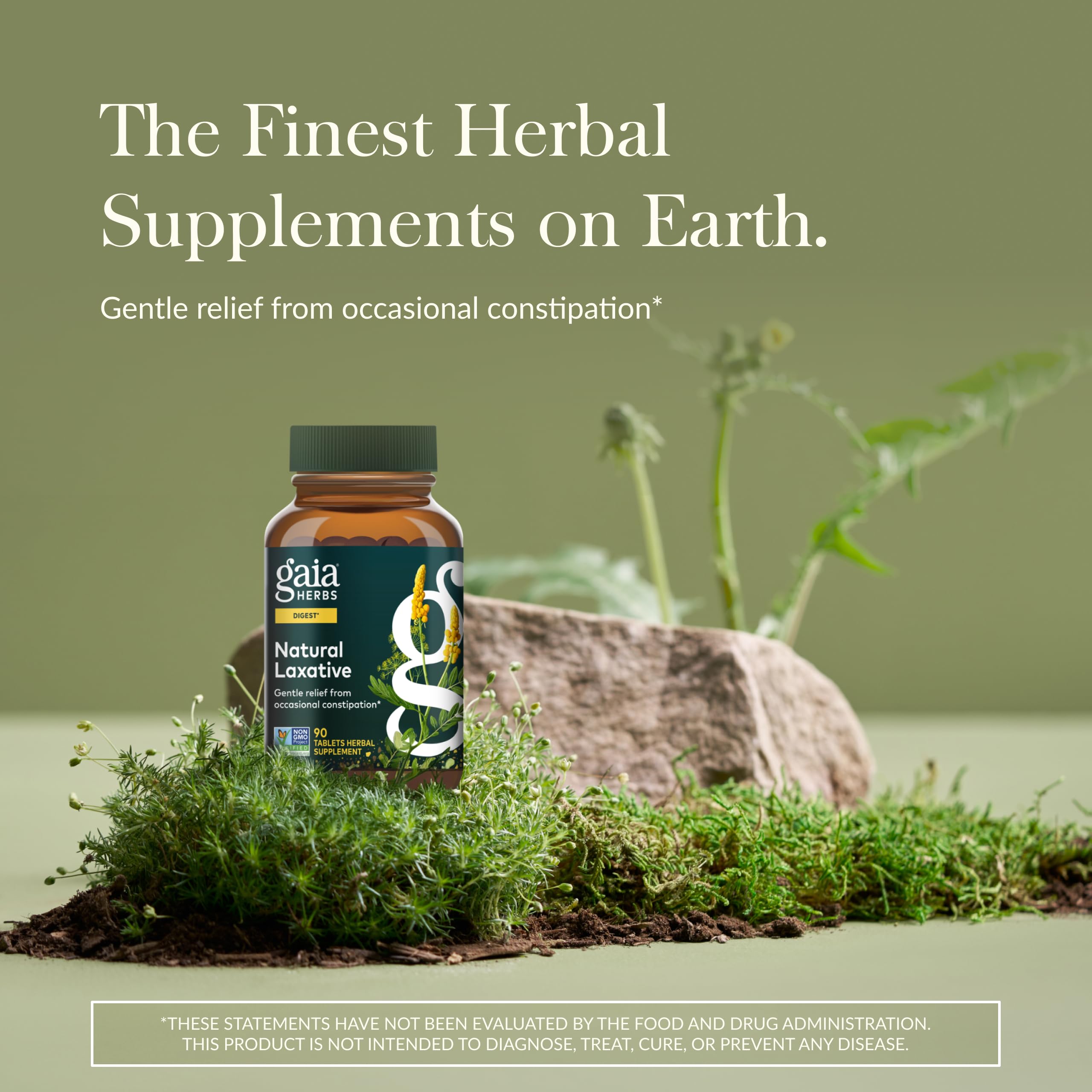 Gaia Herbs Laxatif: comprimés en dosage, prise nocturne pour un confort quotidien.