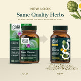Gaia Herbs Liver Cleanse : ingrédient bardane mis en avant, purifiant potentiellement.