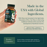 Gaia Herbs Maca Root, produit sans gluten et sans allergènes majeurs