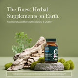 Gaia Herbs Libido Masculin: étiquette affichant les ingrédients naturels.