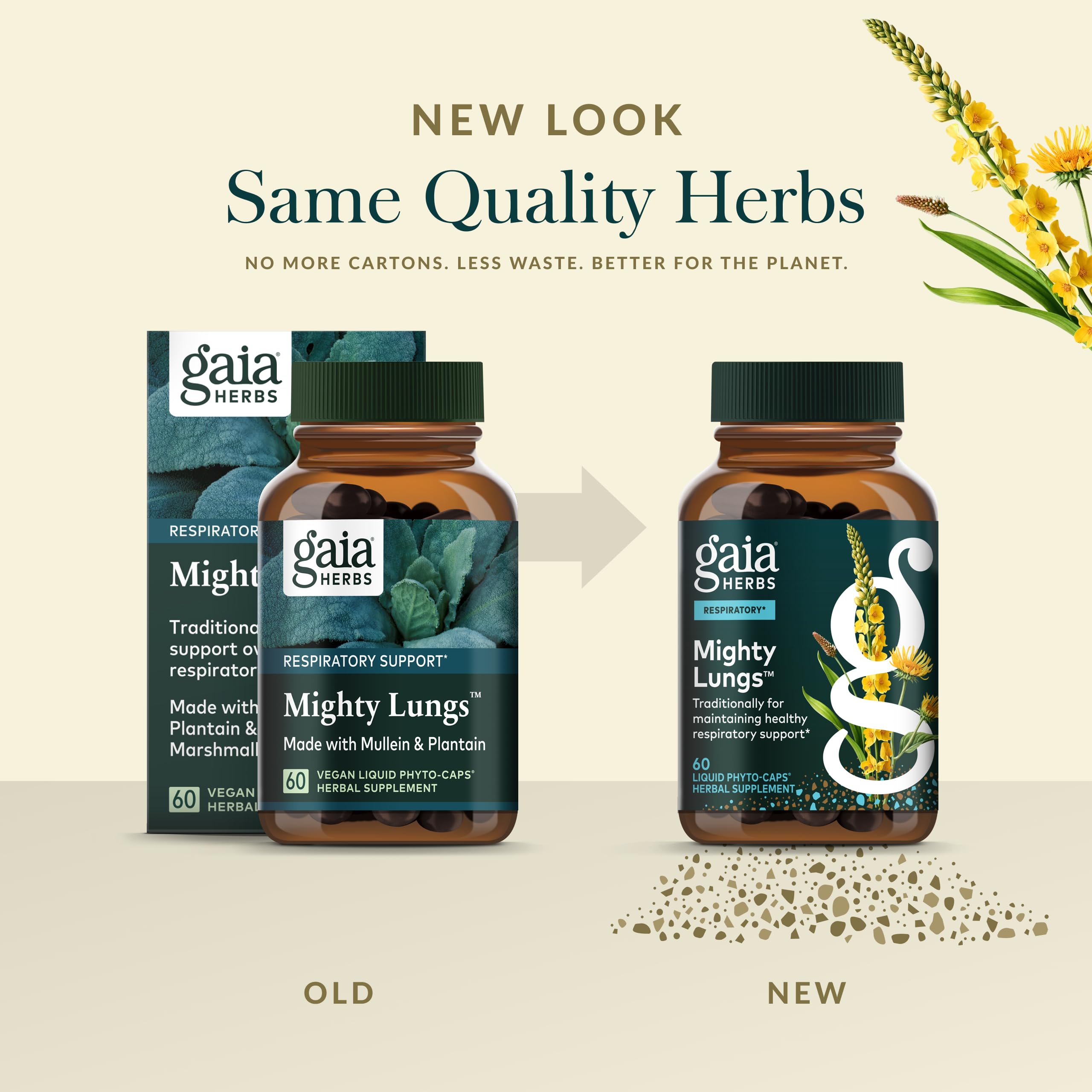 Gaia Herbs Mighty Lungs - Sourcing responsable et pureté assurée par Gaia Herbs.