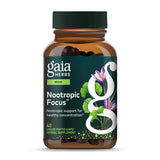 Gaia Herbs Nootropic Focus: capsules visibles pour une concentration potentielle.