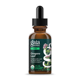 Gaia Herbs Oregano Leaf: bouteille liquide bio avec dose minimale recommandée.