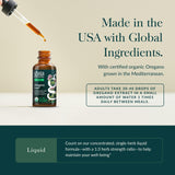 Gaia Herbs Oregano Leaf: pipette pratique pour mesurer une dose exacte.