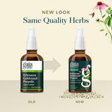 Gaia Herbs Echinacea Goldenseal Propolis Spray, origine-biologique, ingrédients durables.