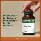 GAIA Herbs PRO Adaptogen Performance - étiquette montrant Cordyceps et Ashwagandha.