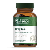 Gaia Herbs PRO basilic sacré bouteille verte pour soutien quotidien au stress