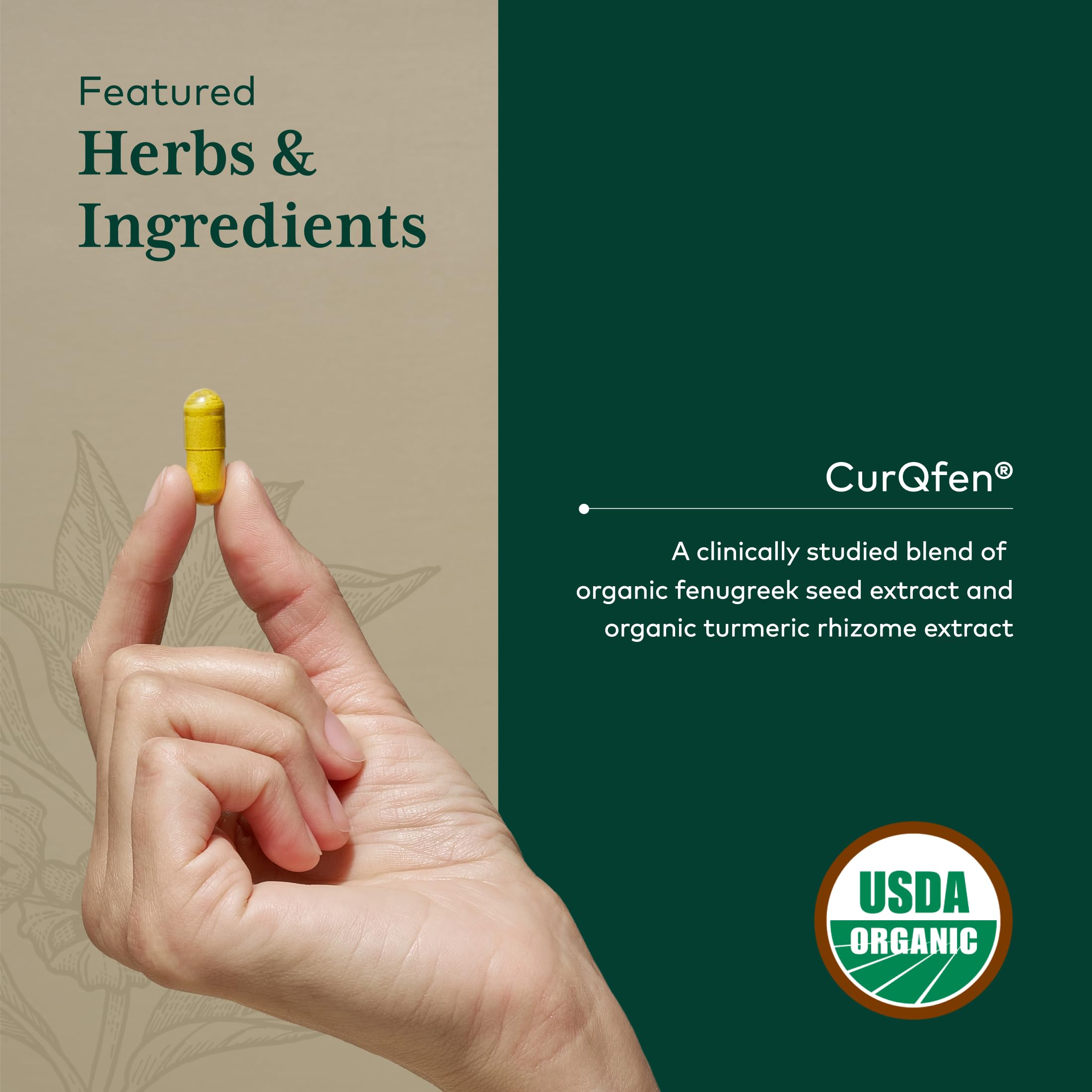 Capsules véganes Gaia Herbs PRO : texture naturelle et facile à avaler.