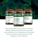 Vue des détails de dosage et de mode d’utilisation GAIA HERBS PRO.