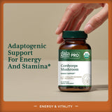 Gélules Gaia Herbs Pro Cordyceps en main, facilité d'utilisation quotidienne.