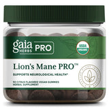 Gommes Gaia Herbs PRO Crinière de Lion, bouteille pratique pour usage quotidien.